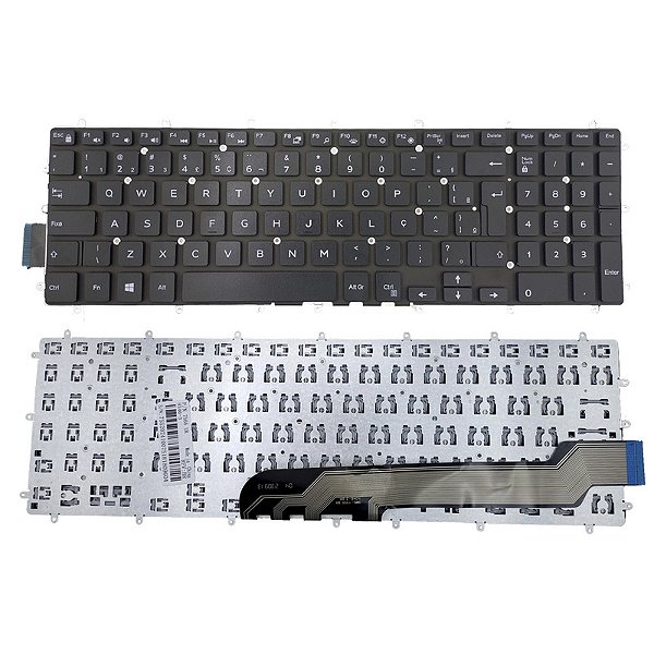 Teclado para Dell Inspirion 15 5567 sem iluminação