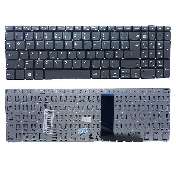 Teclado para Lenovo Ideapad 330-15ikb com alfa numerico Cinza Sem POWER