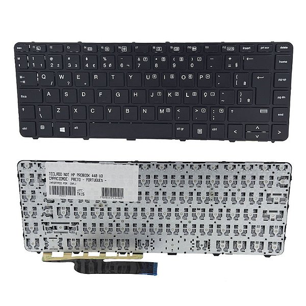 TECLADO PARA HP PROBOOK 440 G3 PRETO COM MOLDURA