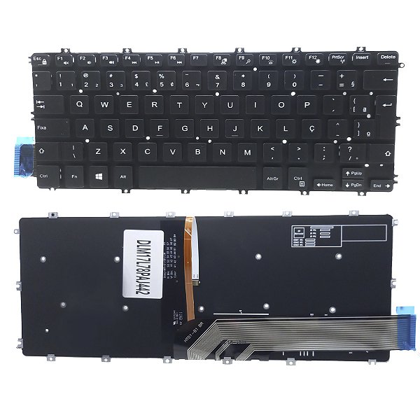 Teclado para Dell Latitude 3400 com iluminação