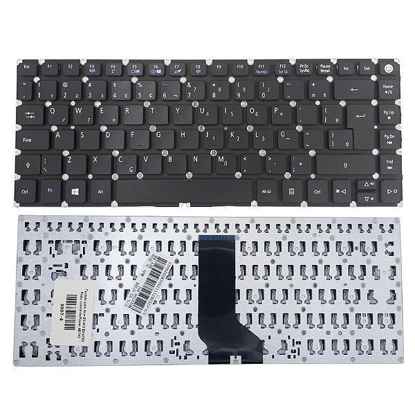 Teclado para Acer E5-473 E5-473G Preto com tecla Power ABTN2