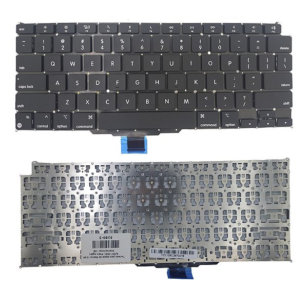 Teclado para Apple Air Retina 13 M1 A2337 2020 | Preto Inglês Internacional - US
