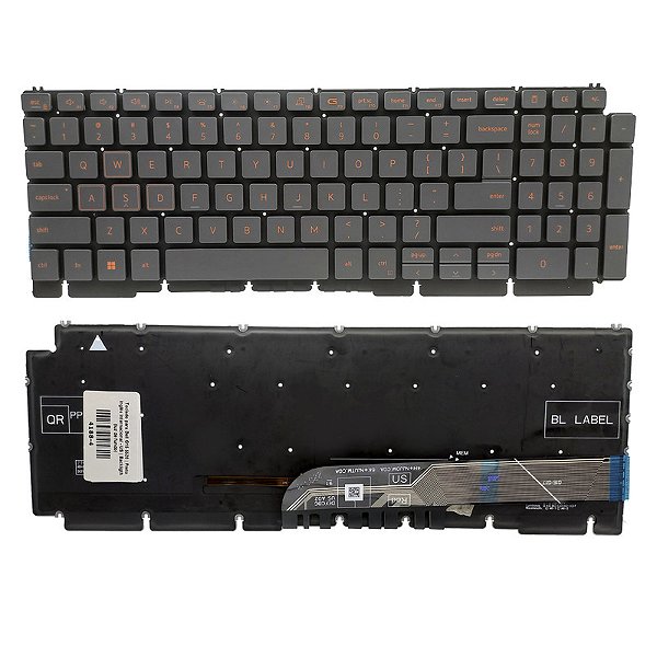 Teclado para Dell G15 5520 | Preto Inglês Internacional - US | Backligth (luz de fundo)