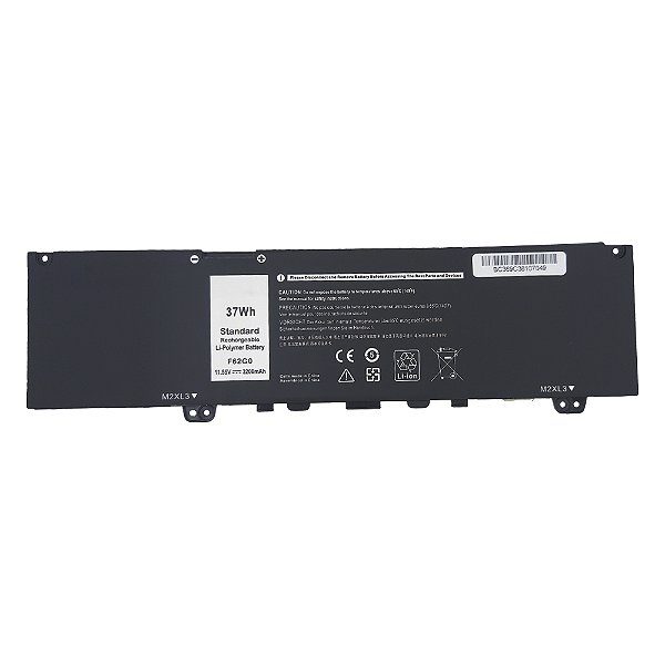 Bateria para Dell Inspiron 13 7000 2-in-1 7373 7386 Type F62G0 11.55V 3200mAh - 37Wh