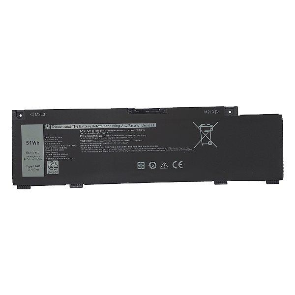 Bateria para Dell 15 G3 3590 11.4V 4255mAh 51Wh (Type 266J9)