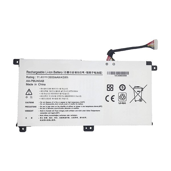 Bateria para Samsung Ativ Book Np550xda-kh2br / NP300E5L-KF1BR-3 11.4V 43Wh Branca