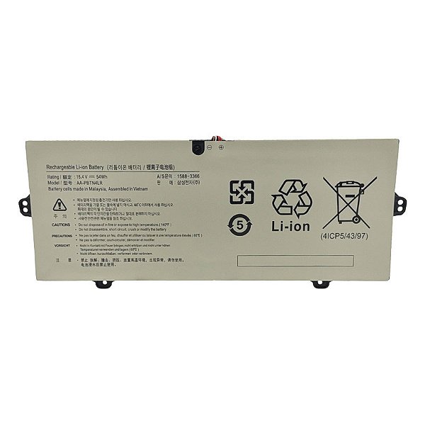 Bateria Para Samsung NP940 NP850XAC NP850 XBD Odyssey Z 15.4V 3530mAh 54Wh Branca