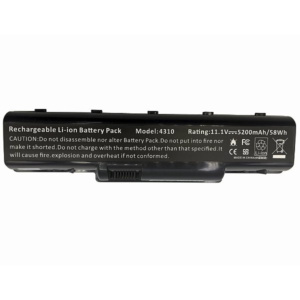 Bateria para Acer 4310 4520 4710 11.1V 5200 mAh 58Wh AS07A41