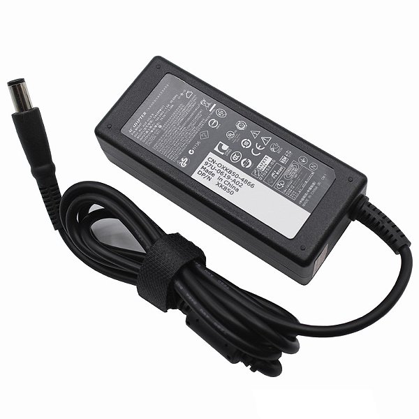 Fonte para Dell 19.5V 3.34A 65W QUADRADA 7.4 * 5.0 mm