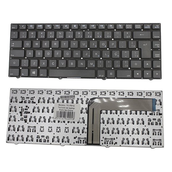Teclado para Philco 14F 14L FLAT ""L"" WIFI F4 (por baixo)