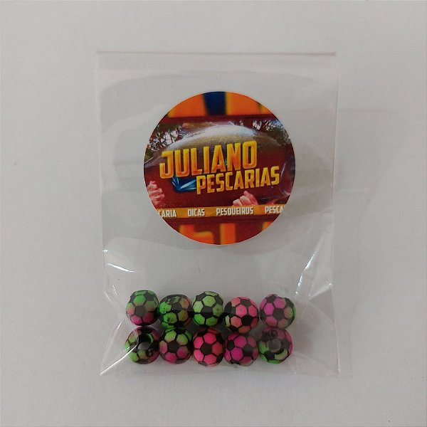 Miçanga Bola de Futebol 10unid.
