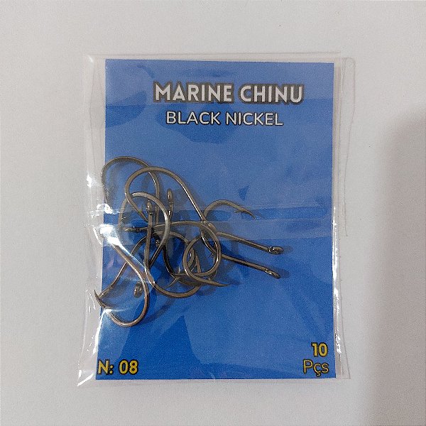 Anzol Chinu Black Nikel - Marine Sports