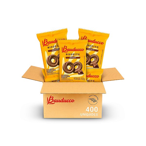 Biscoito Chocolate 11,8g - Caixa c/400un