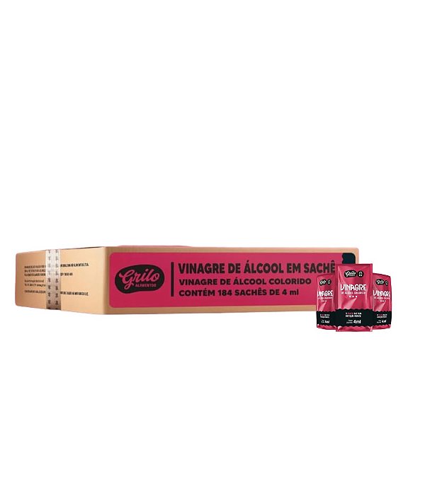 Vinagre Sachê 4ml - Caixa c/184un