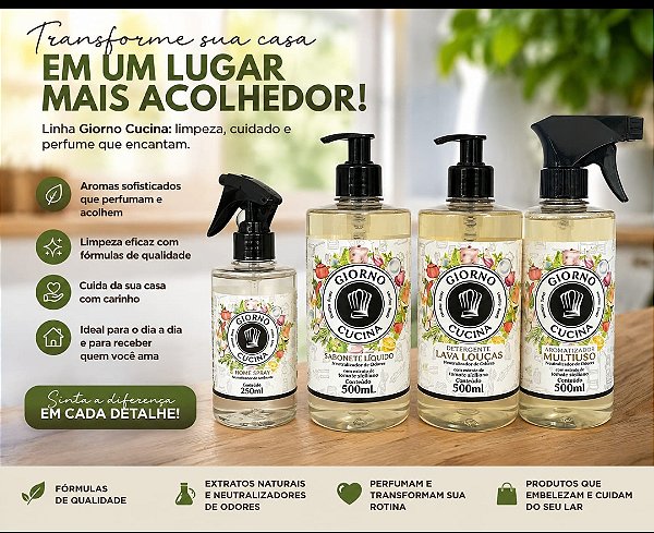 KIT LINHA GIORNO CUCINA 4 ITENS