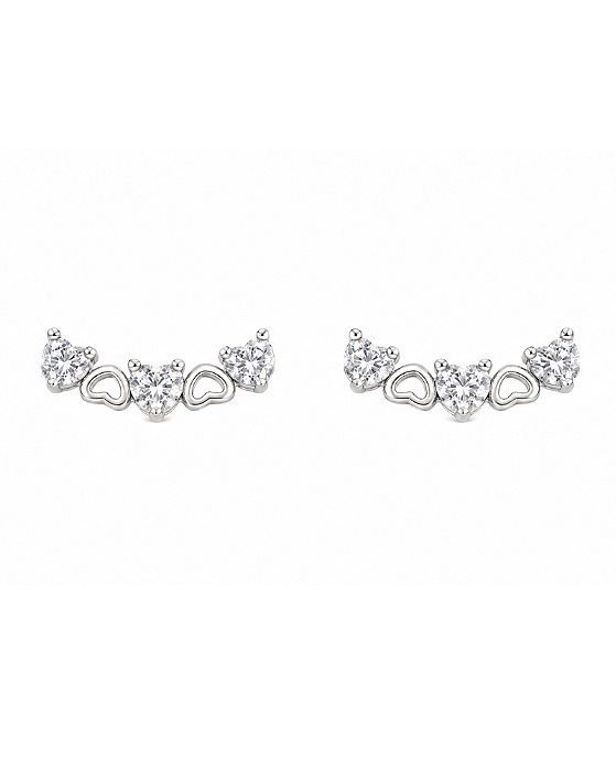 Ear Cuff Corações