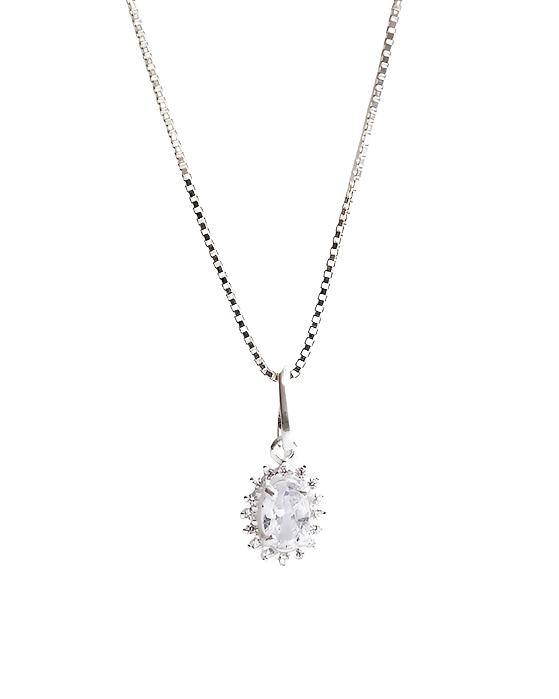Colar Navete Cristal