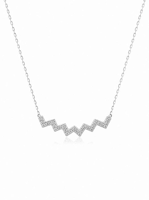 Colar Zigzag Cravejado