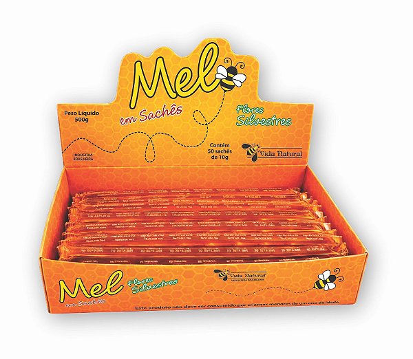 Mel em Sachês | Mel de Flores Silvestres - 500g