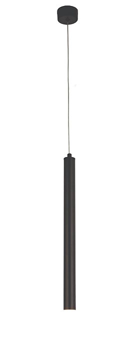 Pendente LED 40CM 5W 3000K Bivolt em Metal Preto e Acrílico com Cabo de 1,5M