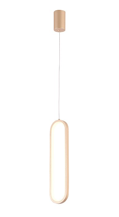Pendente LED 10x40cm 18W 3000K 1350lm Dourado