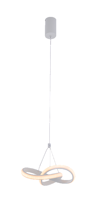 Pendente LED Ø20×18CM 20W 1400LM 3000K Bivolt Metal Branco e Silicone