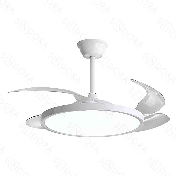 Pendente com Ventilador Ø50cm 36w Led Dimerizável Bivolt Temperatura Variável 2700k a 6500k