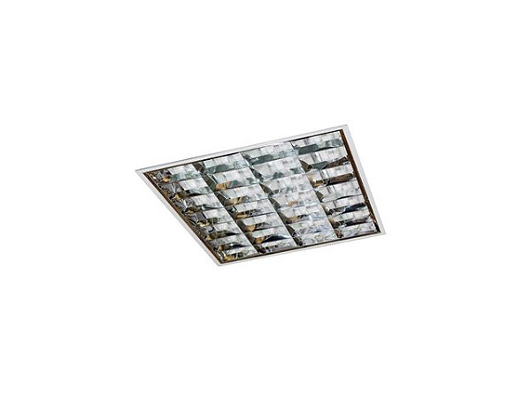 Luminária Comercial CE 9089 SLIM de Embutir com Aletas 4x9W