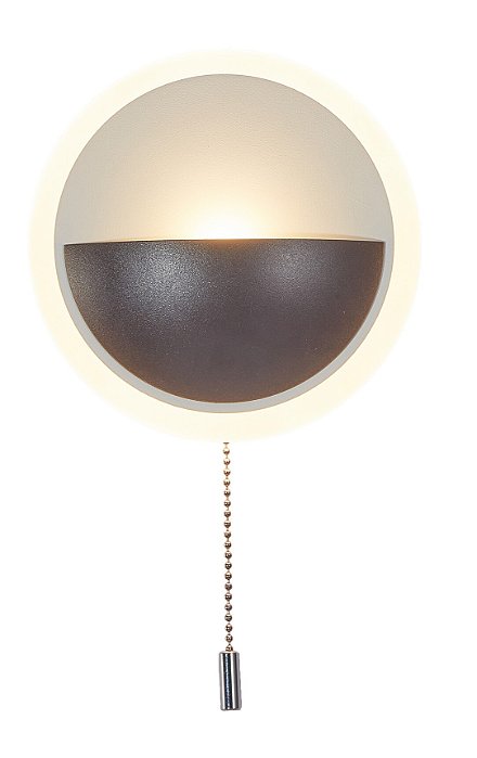 Arandela LED 15CM 10W 3000K 800LM Bivolt Metal Preto e Acrílico