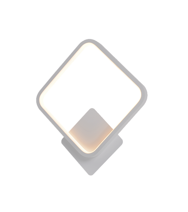 Arandela LED 17W 3000K 1200LM Bivolt Metal Branco e Silicone 28x32cm