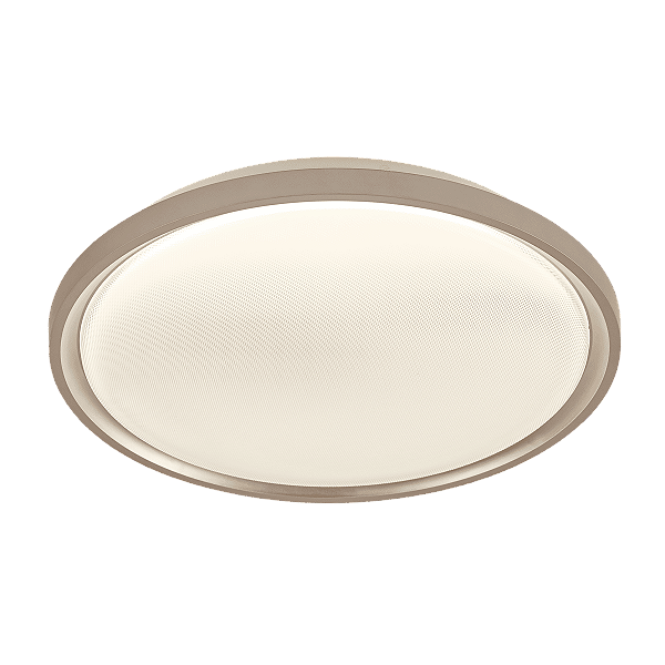 Plafon Redondo 50cm 120W LED Multitemperatura Bivolt Metal Dourado e Acrílico
