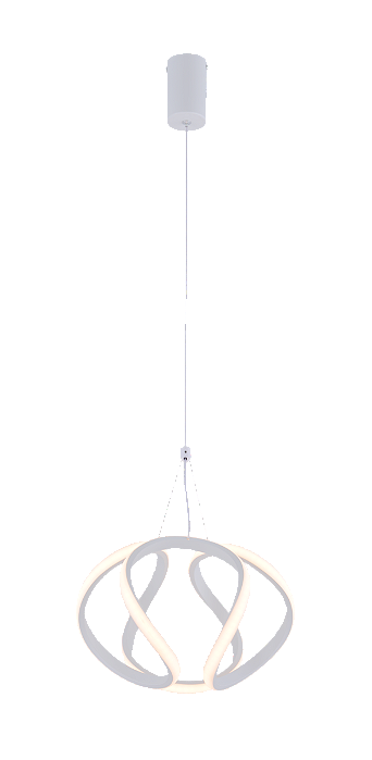 Pendente LED 20CM 39W 2730LM 3000K Bivolt Metal Branco e Silicone