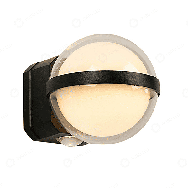 ARANDELA DE PAREDE LED GLOBO ALUMINIO 2X3W 3000K