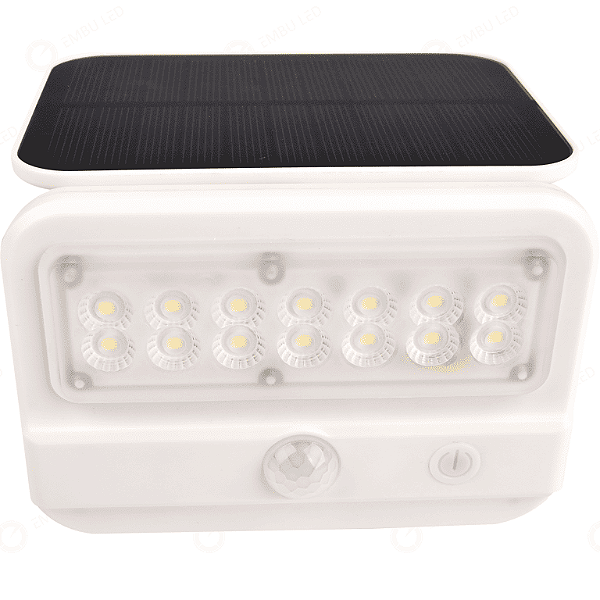ARANDELA SOLAR COM SENSOR 2W 6500K