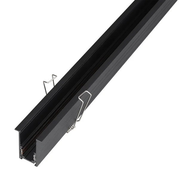 TRILHO MAGNETICO EMBUTIR 1 METRO PRETO
