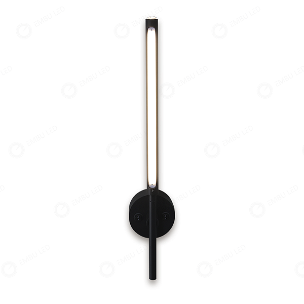 ARANDELA 8W 3000K PRETO