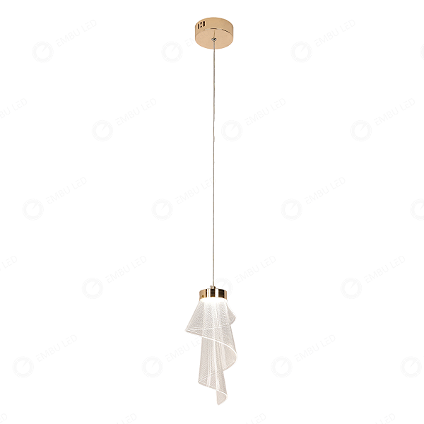 PENDENTE ACRILICO VÉU DE LUZ 5W 3000K