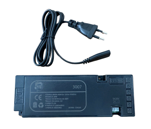 FONTE DE ALIMENTAÇAO COM PORTA SENSOR 60 12V 5A