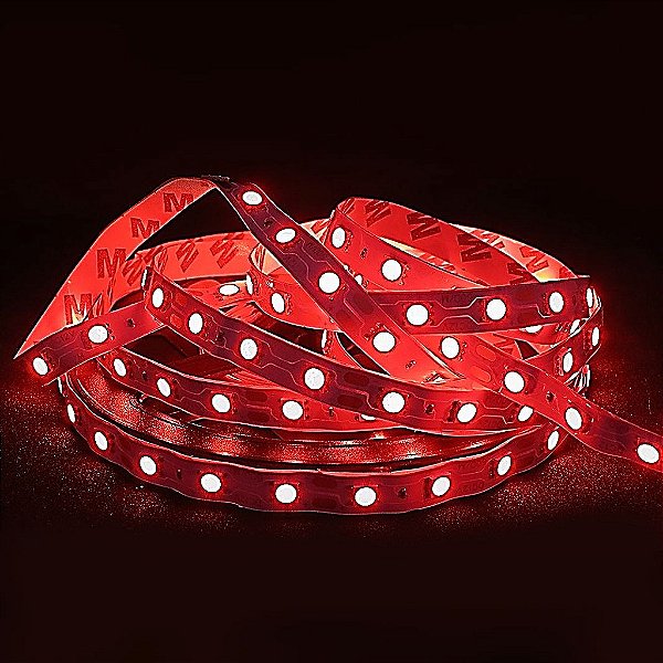 Fita LED 5050 Vermelha 5m 12V IP20 sem Silicone