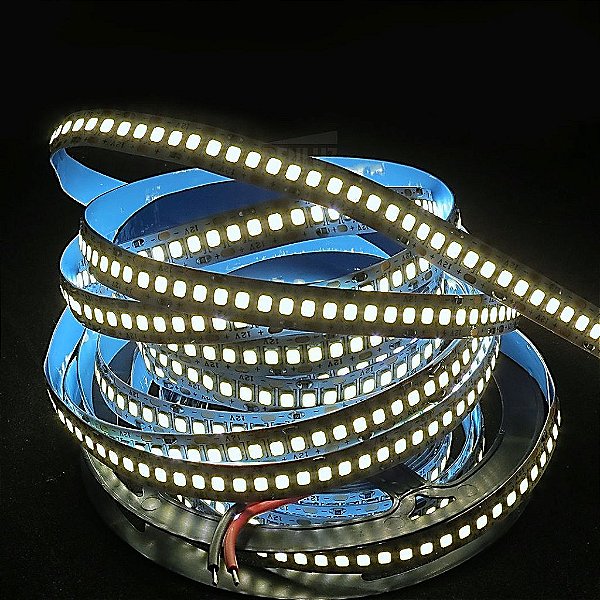 Fita LED 240 LEDs 3528 Branco Morno 4000K Sem Silicone 5 Metros