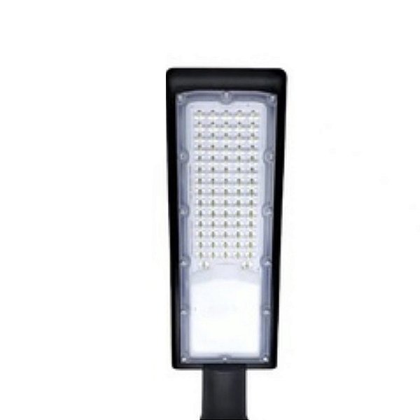 Luminária Pública de Poste 50W Branco Frio IP67 com Fotoelétrico