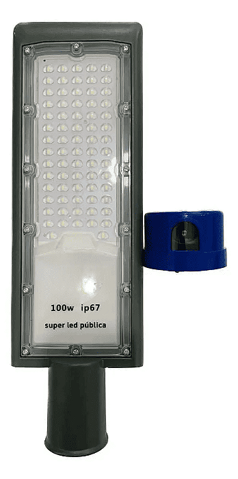 Luminária LED SMD de Rua para Poste 100W 6500K Bivolt s/ Rele