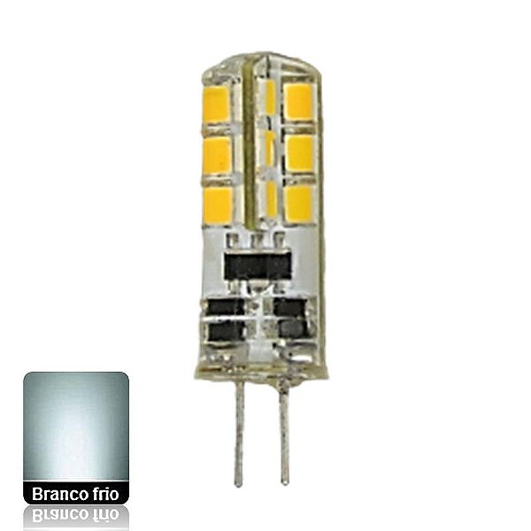 Lâmpada LED Bipino G4 Siliconada 2W Branco Frio 220V