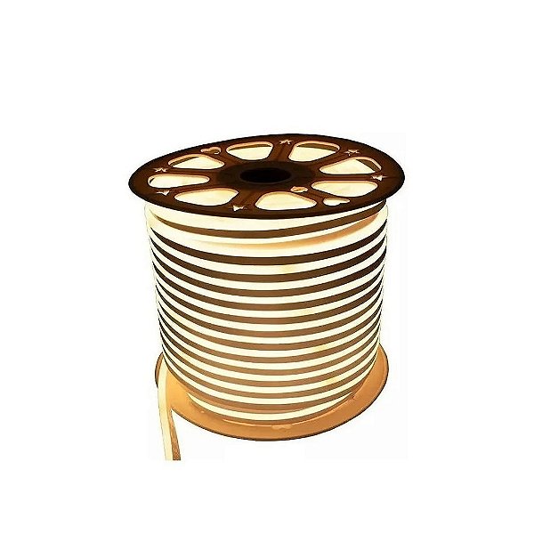 MANGUEIRA LED NEON FLEX 12V BRANCO QUENTE POR METRO