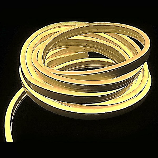 Mangueira LED Neon Flexível 12V Branco quente 100M à Prova d'Água
