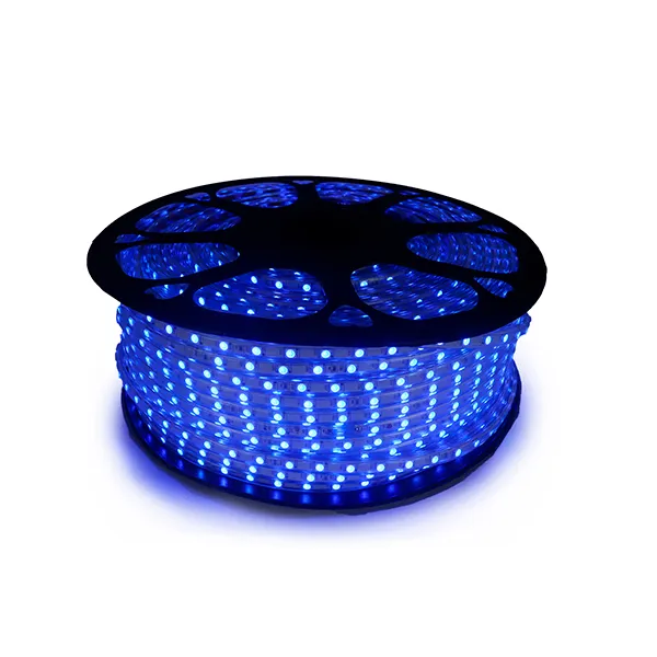 Mangueira Chata LED 5050 Azul 100 Metros 110V/220V