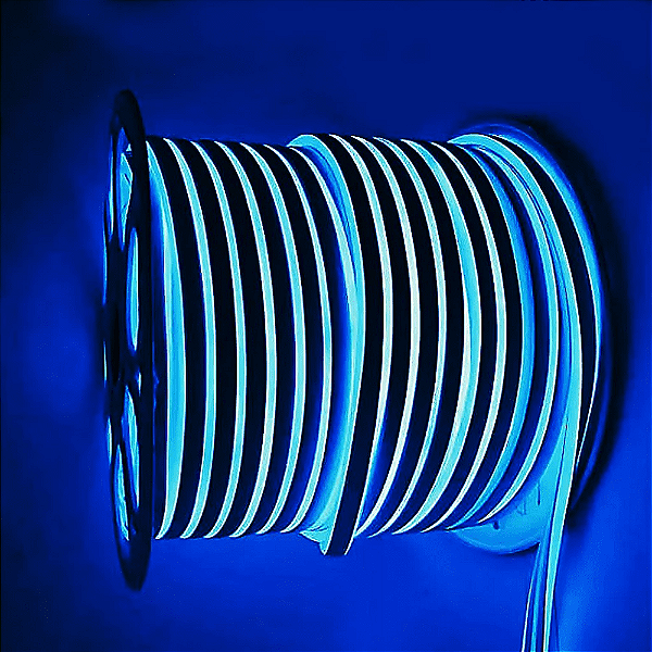 Mangueira LED Neon AZUL 110V Rolo com 100 Metros
