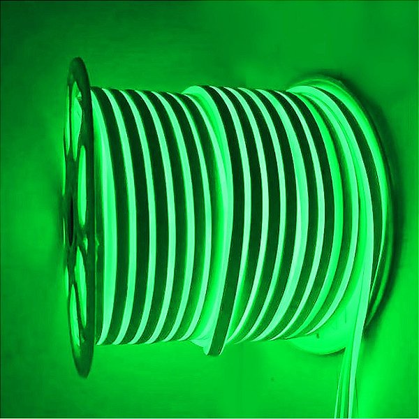 Mangueira LED Neon VERDE 110V Rolo com 50 Metros
