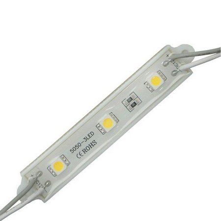 Módulo de LED 5050 com 3 LEDs Branco Frio 12V