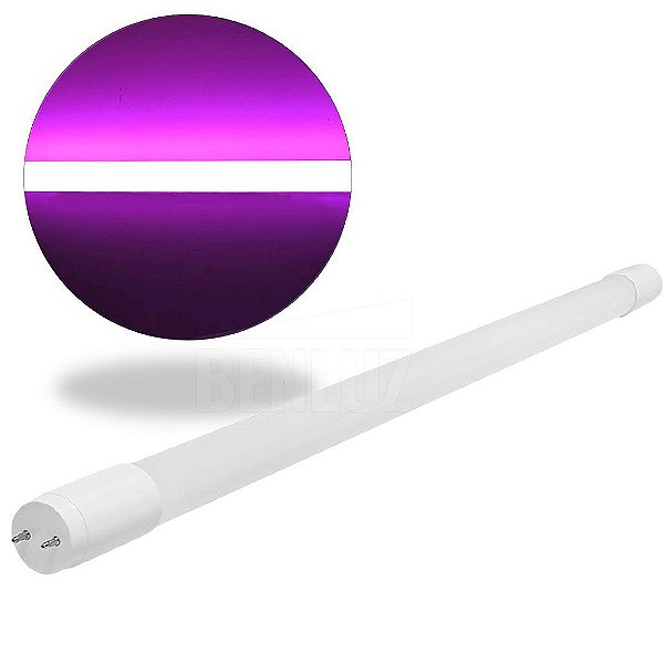 Lâmpada Tubular LED Rosa 18W Fosca T8 120cm Bivolt